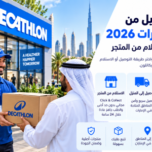 الشحن والتوصيل من ديكاتلون الإمارات 2026 | الرسوم والمدة والاستلام من المتجر